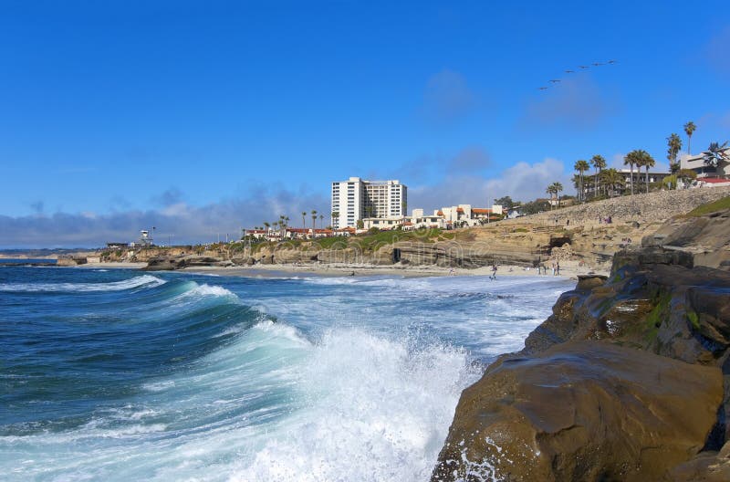 San Diego Beach View royalty free stock photos