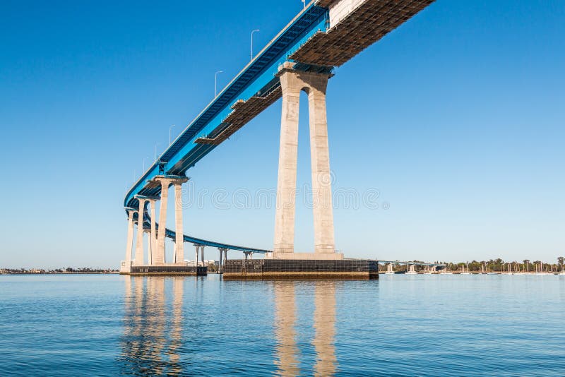 San DiegoCoronado Bay Bridge Spanning San Diego Bay Stock Image Image of coast, steel 91631171