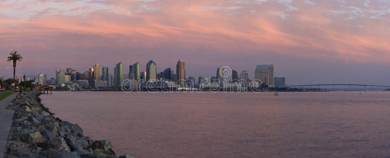 San Diego Harbor at Sunset