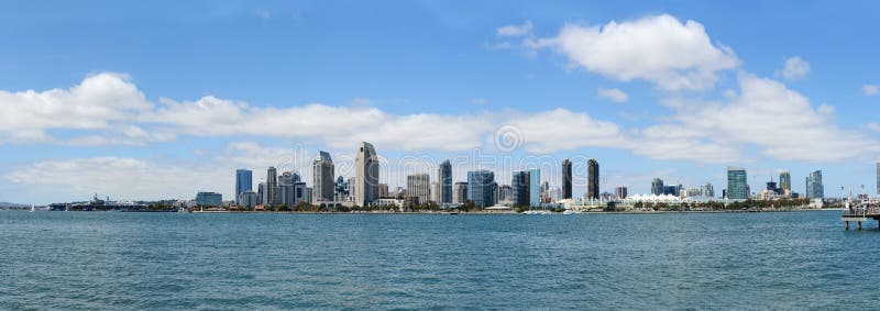 San Diego linia horyzontu podczas słonecznego dnia zdjęcie royalty free San Diego linia horyzontu podczas słonecznego dnia zdjęcie royalty free