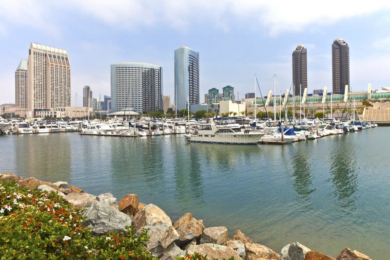 San Diego Marina Downtown Buildings. Stock Photo Image of marina, overcast 31493584