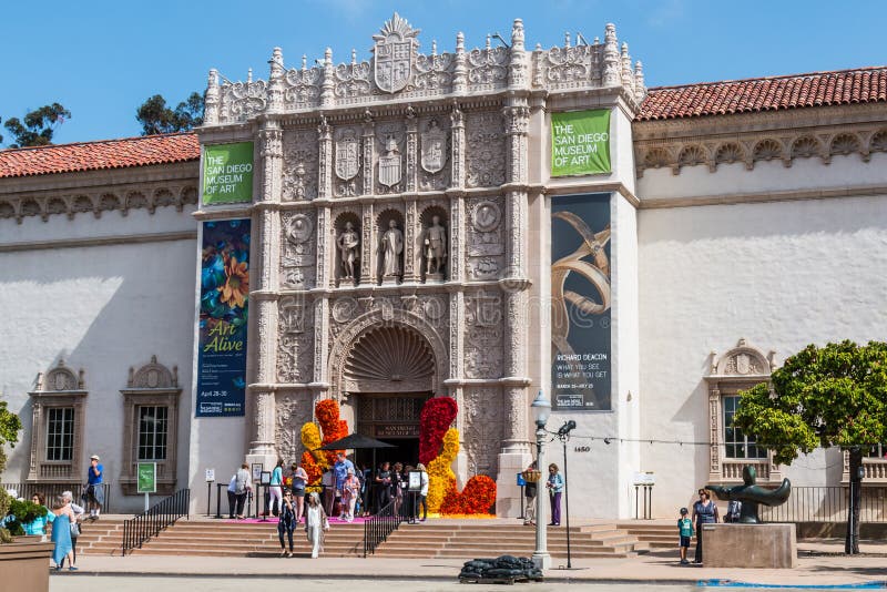 San Diego muzeum sztuki w balboa parku obraz stock San Diego muzeum sztuki w balboa parku obraz stock