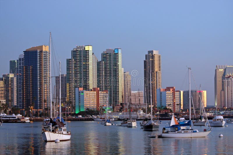 San Diego skyline and harbor
