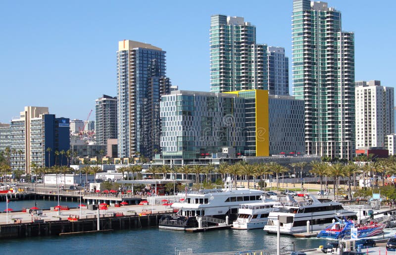 San Diego śródmieścia widok zdjęcia stock San Diego śródmieścia widok zdjęcia stock