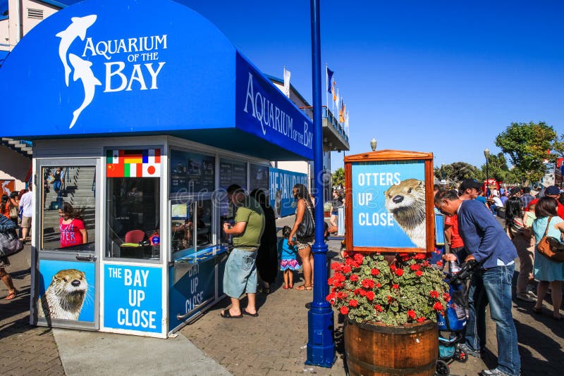 San Francisco Aquarium Van De Cabine Van Het Baaikaartje Redactionele