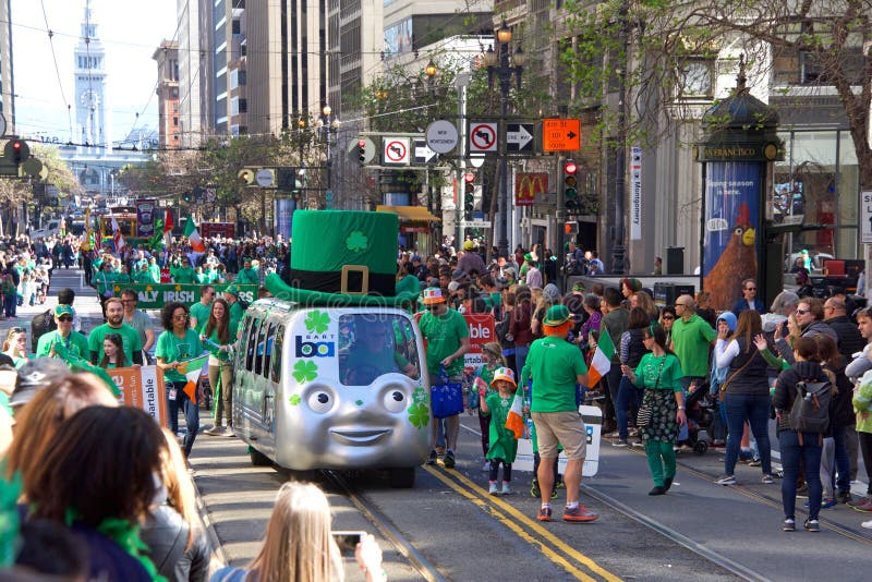 San Francisco`s 168th Annual Saint Patrick`s Day Parade Editorial Image