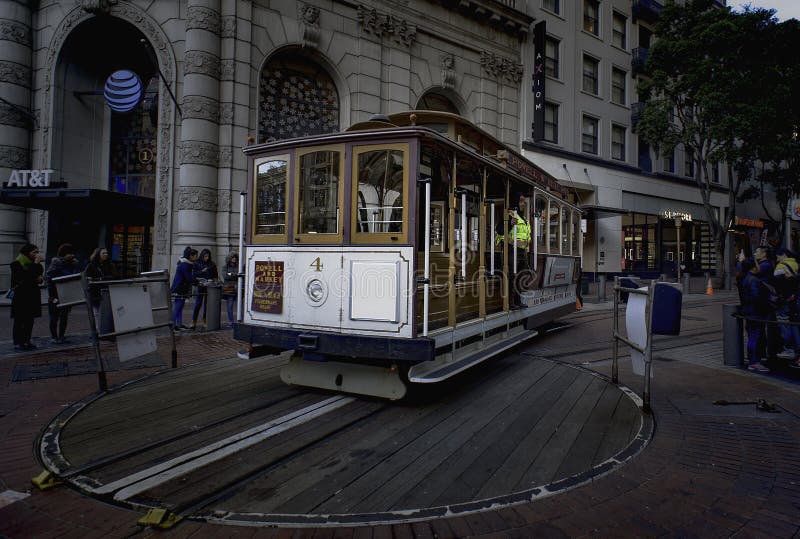 The Cable Car on Hyde Street in San Francisco and the First Day Cover of its own stamp