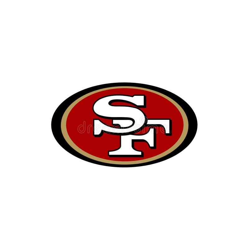 San Francisco 49ers Logo on White Background Editorial Image ...