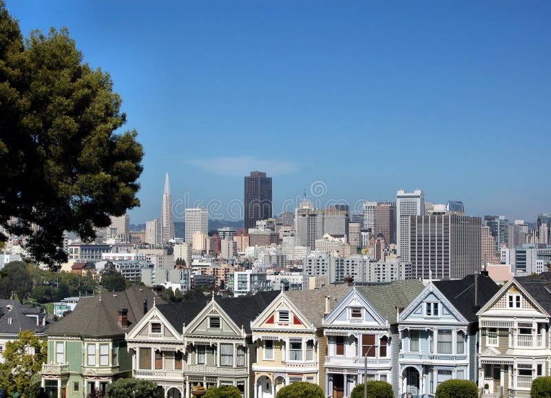 San francisco historycznych domy. obrazy royalty free San francisco historycznych domy. obrazy royalty free