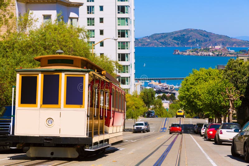 San Francisco Hyde Uliczny wagon kolei linowej Kalifornia