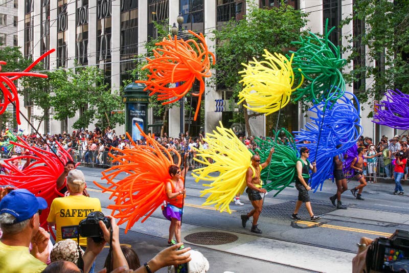 San Francisco Pride Parade - Colorful Balloon Costumes