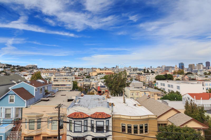 San Francisco Rooftops stock photo. Image of rooftops 46353336