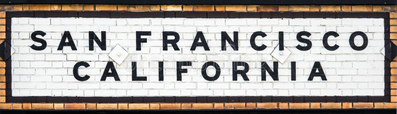 San Francisco Station Sign fotos de archivo libres de regalías San Francisco Station Sign fotos de archivo libres de regalías