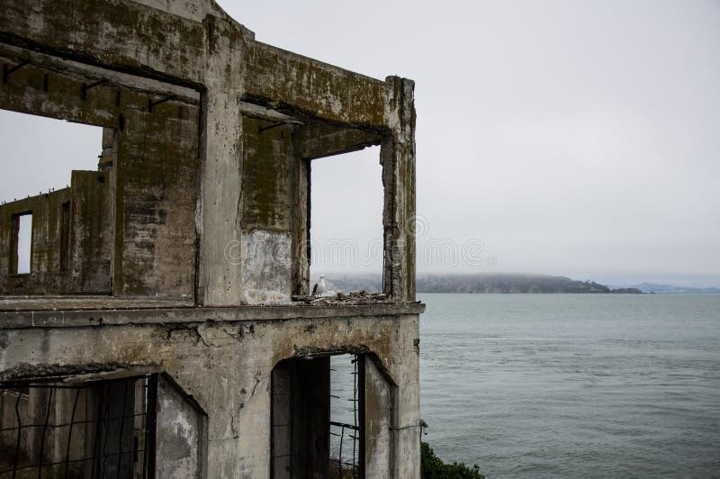 San Francisco zatoka od Alcatraz wyspy więzienia, Kalifornia, Stany Zjednoczone obraz stock San Francisco zatoka od Alcatraz wyspy więzienia, Kalifornia, Stany Zjednoczone obraz stock