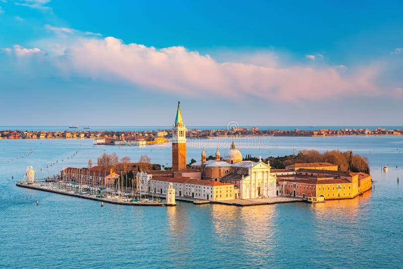 San Giorgio Maggiore Island, Venice Stock Photo - Image of blue ...