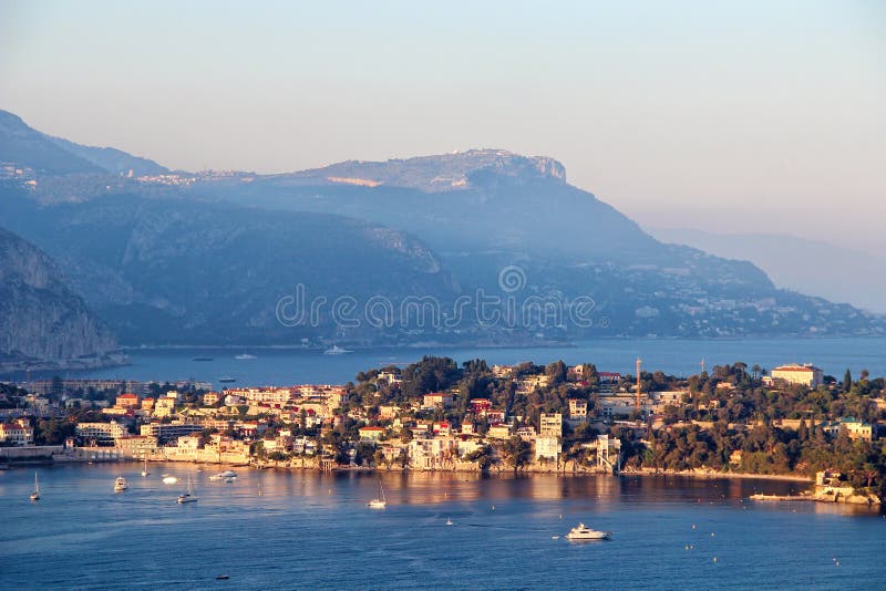 San-Jean-cappuccio-Ferrat, Francia immagini stock libere da diritti San-Jean-cappuccio-Ferrat, Francia immagini stock libere da diritti