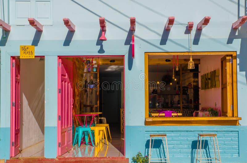 San Juan del Sur, Nicaragua - May 11, 2018: Close up of artisan icecream in a restaurant, in Juan del Sur, Nicaragua. It is main tourists destination and surfing capital. San Juan del Sur, Nicaragua - May 11, 2018: Close up of artisan icecream in a restaurant, in Juan del Sur, Nicaragua. It is main tourists destination and surfing capital.