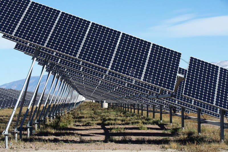 San Luis Valley Solar Energy royalty free stock photography