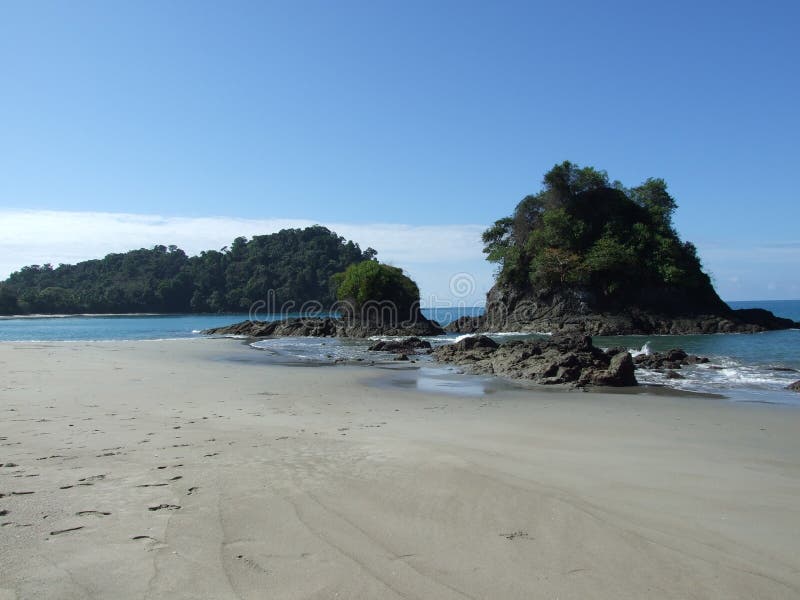 San Manuel Antonio Beach, Costa Rica, Shoreline View stock photography San Manuel Antonio Beach, Costa Rica, Shoreline View stock photography