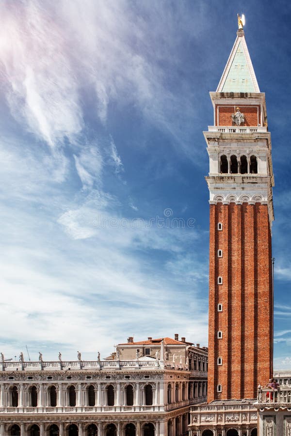 San Marco Campanile and Biblioteca Nazionale Marciana in Venice