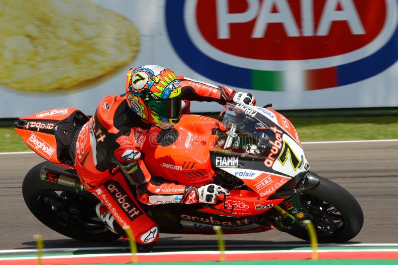 San Marino Italy May 11 18 Chaz Davies Gbr Ducati Panigale R Aruba It Racing Ducati Team In Action Editorial Stock Image Image Of Ducati Marino