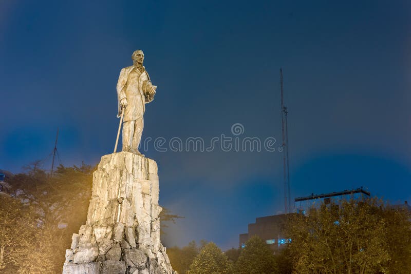 San Martin Monument in Mar del Plata, Argentinië royalty-vrije stock afbeeldingen San Martin Monument in Mar del Plata, Argentinië royalty-vrije stock afbeeldingen