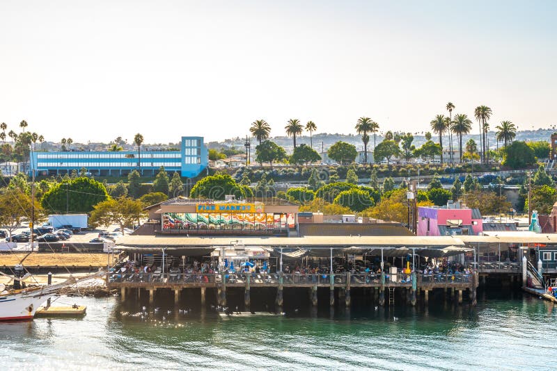 San Pedro Fish Market and Restaurant in Los Angeles Editorial Stock Photo -  Image of harbor, port: 202971488