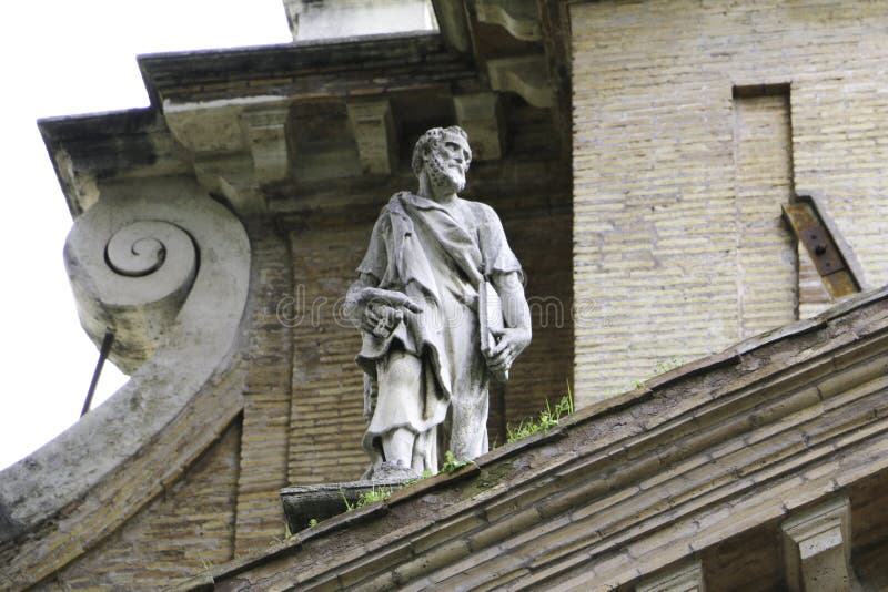 San Pietro-Statue bei Tre Fontante Abbey stockfotografie San Pietro-Statue bei Tre Fontante Abbey stockfotografie