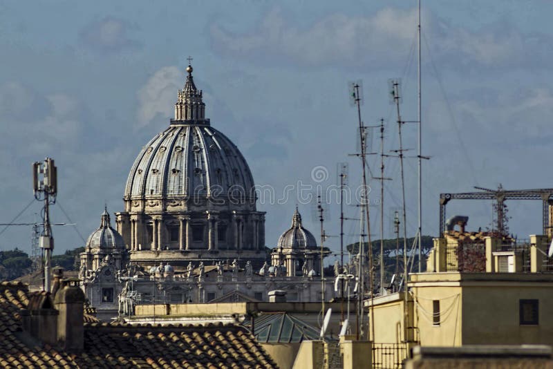 San Pietro Vaticano Roma Della Cupola Immagine Editoriale Immagine di