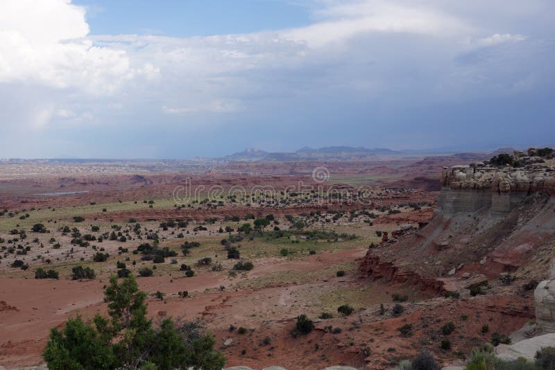 San Rafael Swell red mountain valley landscape in Utah