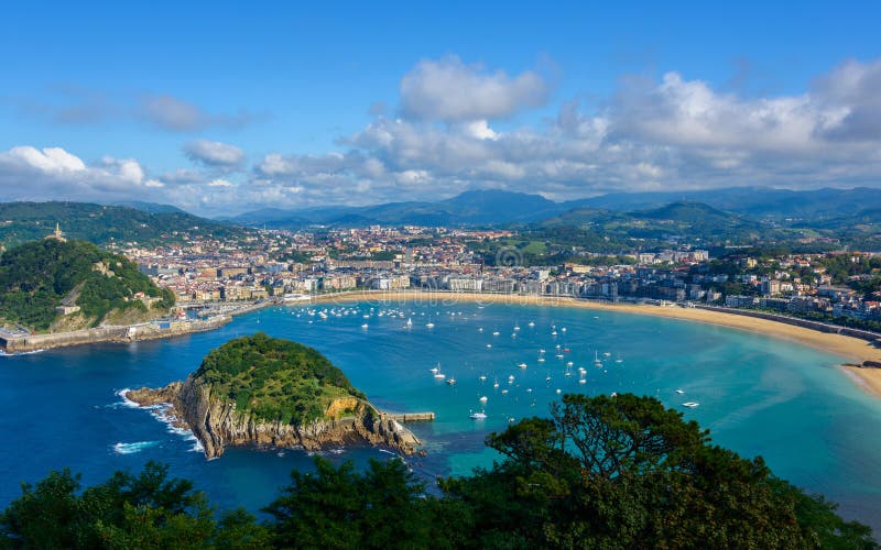 San Sebastian en Espagne images libres de droits San Sebastian en Espagne images libres de droits