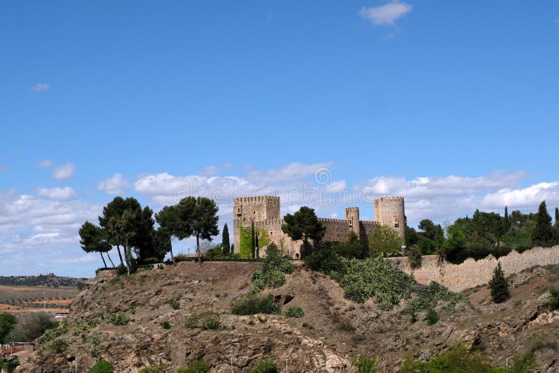 San Servando kasztel w Toledo fotografia stock San Servando kasztel w Toledo fotografia stock