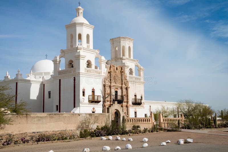 SAN Xavier Del ΤΣΕ Mission, Tucson, Αριζόνα στοκ φωτογραφία SAN Xavier Del ΤΣΕ Mission, Tucson, Αριζόνα στοκ φωτογραφία