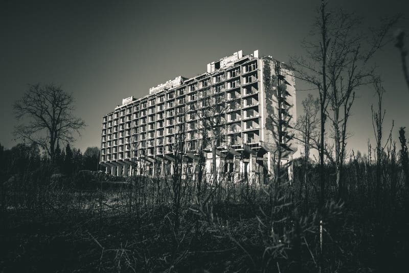 Sanatorium abandonné image stock Sanatorium abandonné image stock