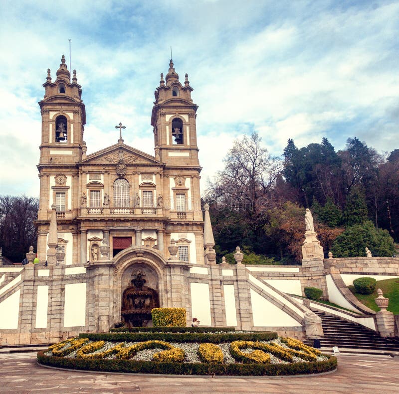 Sanctuary of Bom Jesus do Monte. Popular landmark and pilgrimage
