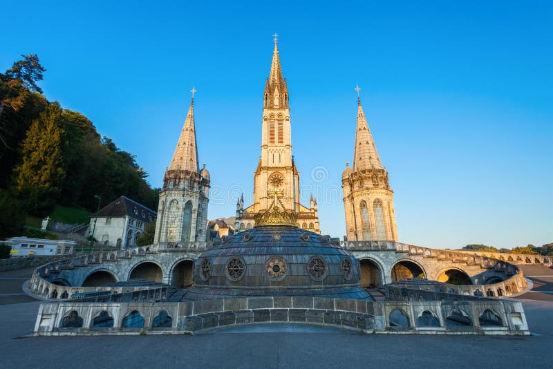 Sanctuary Our Lady Church, Lourdes Stock Image - Image of destination ...