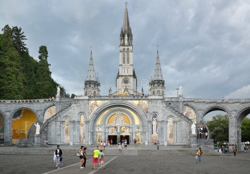 The Sanctuary of Our Lady of Lourdes Editorial Image Image of