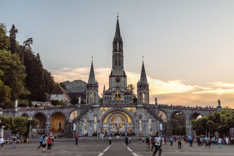 Sanctuary of Our Lady of Lourdes Editorial Photography - Image of ...