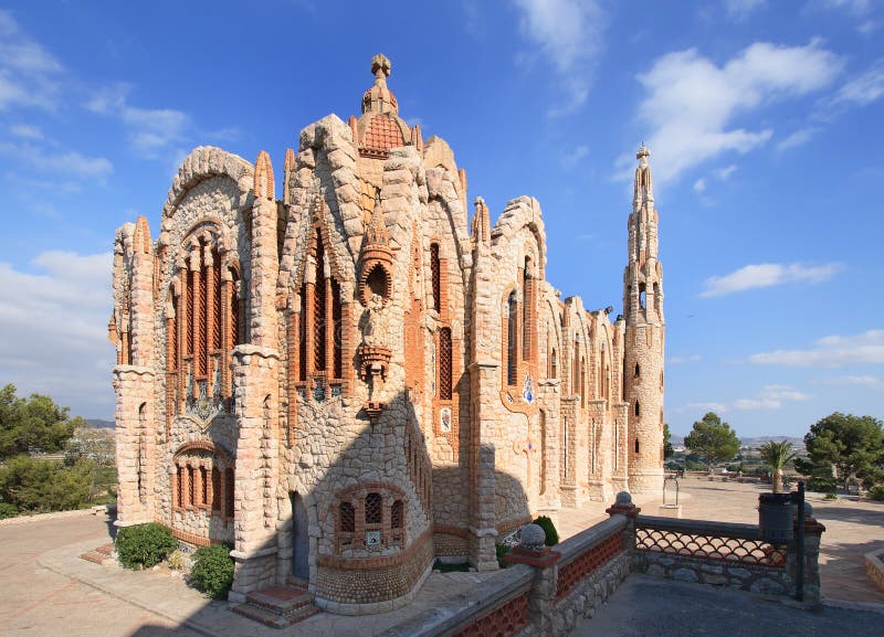 Sanctuary of Santa Maria Magdalena in Novelda, Spain. Stock Image ...