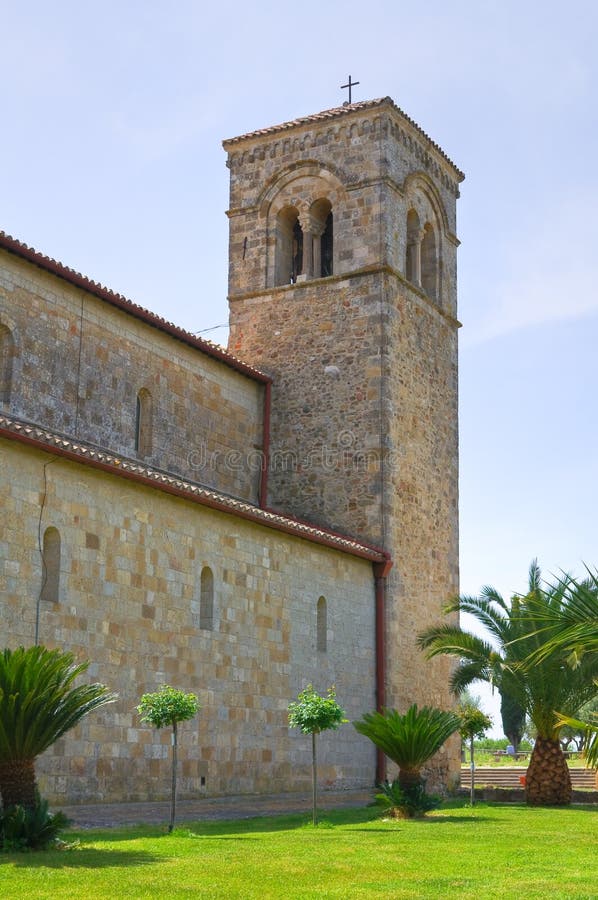Sanctuary of St. Maria d' Anglona. Tursi. Basilicata. Italy. royalty free stock photos Sanctuary of St. Maria d' Anglona. Tursi. Basilicata. Italy. royalty free stock photos
