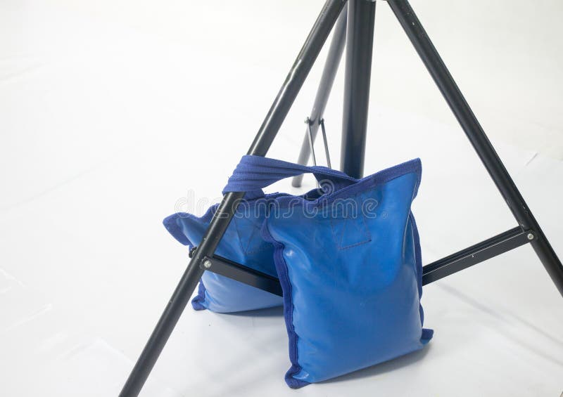 Sand Bags For Studio Light Stand On White Stock Image Image of useful