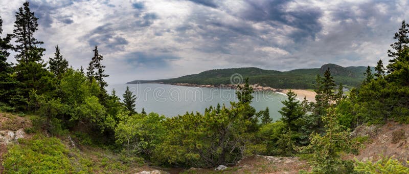 Sand Beach from above in Acadia, Maine. Sand Beach from above in Acadia, Maine.