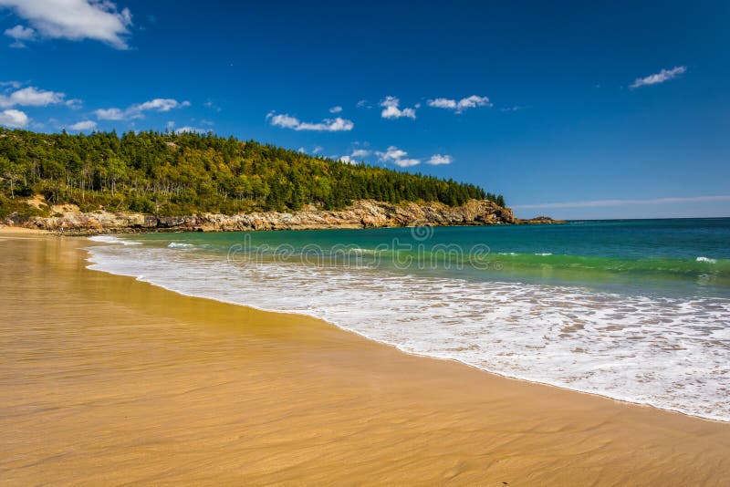 The Sand Beach, at Acadia National Park, Maine.