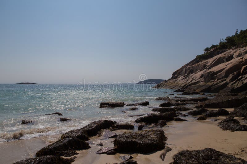 Sand Beach in Acadia National Park, Maine, USA. Photographed in Sept 2015. Sand Beach in Acadia National Park, Maine, USA. Photographed in Sept 2015.