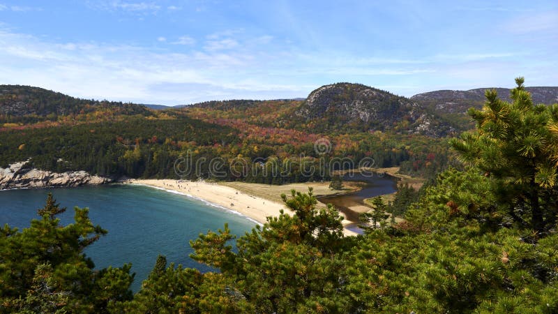 Sand beach, picture taken in acadia national park. Sand beach, picture taken in acadia national park