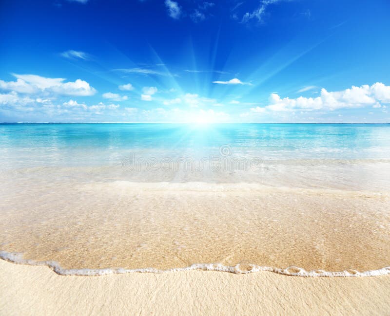 Caribbean beach stock image. Image of sand, travel, resort 18894061