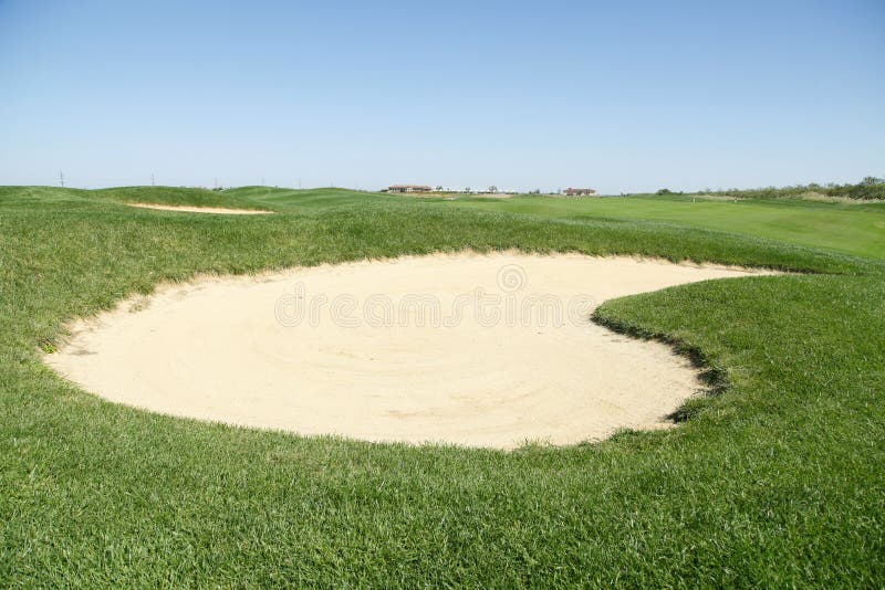 Sand Bunker On The Golf Course Stock Image Image of trap, golf 171409529