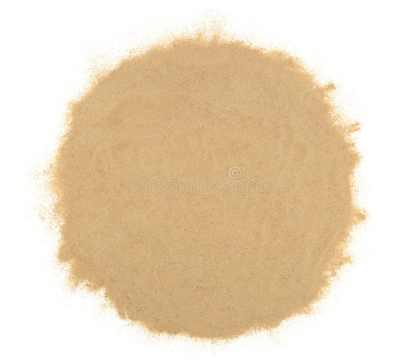 Sand Circle Isolated on White Background Stock Image Image of sand