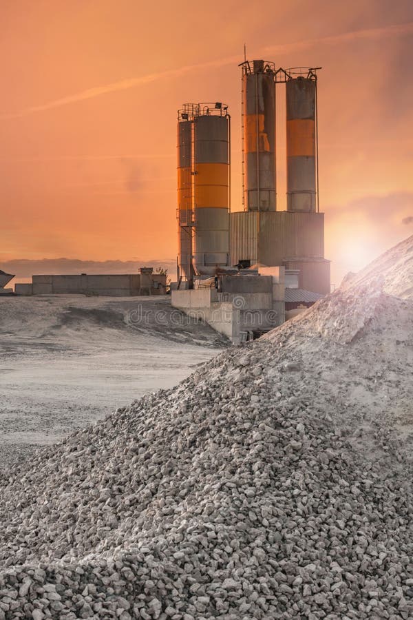 Sand Destined To the Manufacture of Cement in a Quarry Stock Image