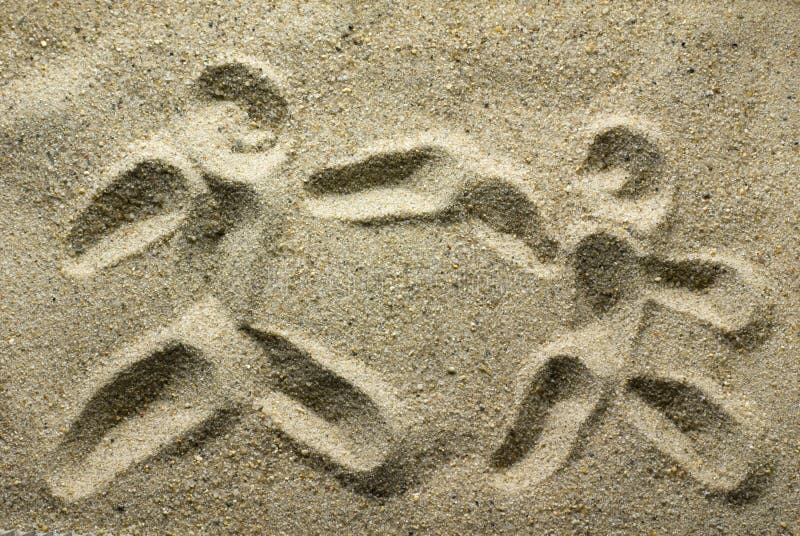 Sand drawing